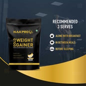 5 - Nakpro Gold Weight Gainer,  2.2 lb  Banana (Pack of 3) 