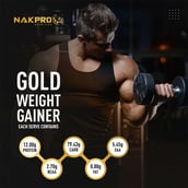 4 - Nakpro Gold Weight Gainer,  2.2 lb  Chocolate (Pack of 5) 