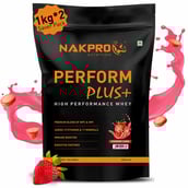 1 - Nakpro Perform Plus+ High Performance Whey,  2.2 lb  Strawberry (Pack of 2) 
