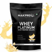1 - Nakpro Whey Platinum Whey Protein Isolate,  2.2 lb  Banana 