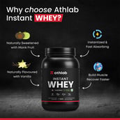 3 - Athlab Instant Whey,  2.2 lb  Vanilla Bean 