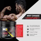 10 - MuscleBlaze CreaPRO Creatine with Creapure Powder,  Fruit Punch  0.55 lb 
