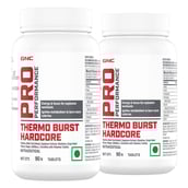 1 - GNC Pro Performance Thermo Burst Hardcore,  90 tablet(s)  Unflavoured (Pack of 2) 