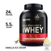 7 - ON (Optimum Nutrition) Gold Standard 100% Whey Protein,  5 lb  Vanilla Ice Cream 