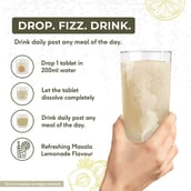 5 - HealthKart HK Vitals Natural Vitamin C 1300mg Amla Effervescent,  60 tablet(s)  Masala Lemon 