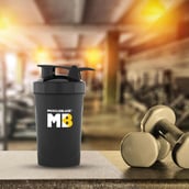 MuscleBlaze Compact Shaker, Black 500 ml