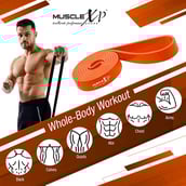 5 - MuscleXP Resistance Heavy Duty Stretch Loop Band,  Orange  35-48 kg 