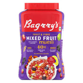 1 - Bagrrys Fruit n Fibre with Almonds & Raisins Muesli,  1 kg  Mixed Fruit 