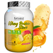 1 - Naturyz Whey Protein Stack,  2.2 lb  Mango Kulfi 