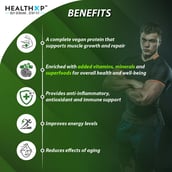 7 - HealthXP Plant Protein + Superfood,  2.2 lb  Orange 