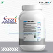 3 - HealthXP 100% Whey Protein,  2.2 lb  Chocolate 