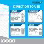 4 - HealthXP 100% Whey Protein,  2.2 lb  Strawberry Cream 