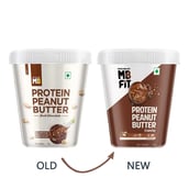 8 - MuscleBlaze High Protein Peanut Butter, 1 kg Dark Chocolate Crunchy