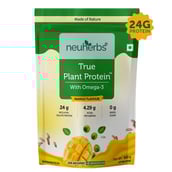 1 - Neuherbs True Plant Protein with Omega-3,  1.1 lb  Mango 