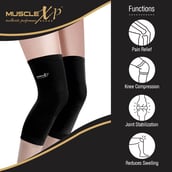 5 - MuscleXP Knee Cap,  Black  Small 