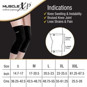 3 - MuscleXP Knee Cap,  Black  Large 