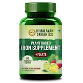 1 - Himalayan Organics Plant Based Iron Supplement with Folate,  60 veggie capsule(s) 