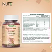 7 - INLIFE Apple Cider Vinegar,  30 gummies  Apple 