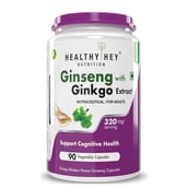 1 - HealthyHey Nutrition Ginseng with Ginkgo Extract,  90 capsules 