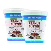 1 - Myfitness Chocolate Peanut Butter Combo Pack, 510 g Smooth & Crunchy