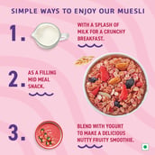 4 - Bagrrys Crunchy Nutty Fruity Muesli,  1 kg  89% Fruits, Nuts, Grains & Seeds 