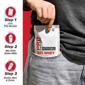 6 - GNC Pro Performance 100% Whey Protein,  8 sachets/pack  Assorted 