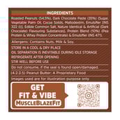 8 - MuscleBlaze High Protein Peanut Butter,  0.340 kg  Dark Chocolate Creamy 