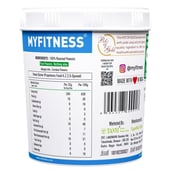 1 - Myfitness Natural Peanut Butter,  1.250 kg  Crunchy 
