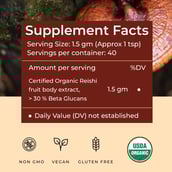 2 - Rooted Active Naturals Reishi Organic Mushroom Extract,  60 g 