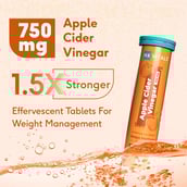 6 - HealthKart HK Vitals ACV 750 mg Effervescent,  15 tablet(s)  Orange 