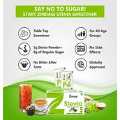 4 - Zindagi Stevia (Pack of 10),  50 sachets/pack 
