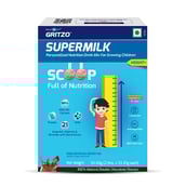 5 - Gritzo SuperMilk Height+ for 4-7 Yrs Personalized Protein & Nutrition Drink Mix,  66.66 g  Double Chocolate (Trial Pack) 