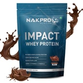 1 - Nakpro Impact Whey Protein,  2.2 lb  Double Rich Chocolate 