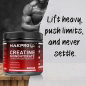 7 - Nakpro Creatine Monohydrate,  Unflavoured (Jar)  0.55 lb 