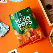 4 - Origin Nutrition Mojo Pops Protein Chips, 30 g Tangy Tomato (Pack of 6)