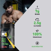 1 - MuscleBlaze BCAA Pro, 0.99 lb 30 Servings Watermelon