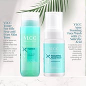 4 - VLCC AcneX Face wash with Free Toner, 2 Piece(s)/Pack for Oily Skin Tone