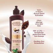 2 - VLCC Cocoa Butter De Tan Glow Body Lotion,  400 ml  for All Skin Types 