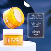 3 - VLCC Vitamin C Night Cream,  50 g  Hydrates & Repairs Skin 