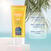 3 - VLCC Mineral Sunscreen,  50 g  SPF 50 PA+++ Ultra Lightweight 