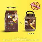 5 - MuscleBlaze High Protein Oats OP,  1 kg  Dark Chocolate 