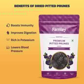 5 - Farmley Premium Pitted Prunes, 200 g Unflavoured