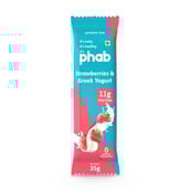 1 - Phab Protein Bar, 6 bar(s) Strawberries & Greek Yogurt (11g Protein)