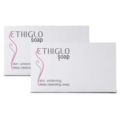 1 - Ethiglo Skin Whitening Soap,  75 g  Deep Cleansing (Pack of 2) 