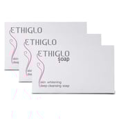 1 - Ethiglo Skin Whitening Soap, 75 g Deep Cleansing (Pack of 3)