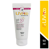 2 - Uvmed Tinted Sunscreen Gel SPF 50,  50 ml  with Matt Feel (Pack of 2) 