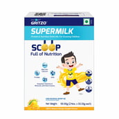 4 - Gritzo Supermilk Overall Growth for 4-7 Yrs Protein & Nutrition Drink Mix,  66.66 g  Mango Delight (Trial Pack) 