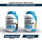 6 - Genetic Nutrition Mass Attack,  2.2 lb  Chocolate Fudge 