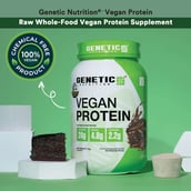 4 - Genetic Nutrition Vegan Protein,  2.2 lb  Caffe Latte 