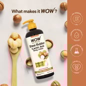 3 - WOW Skin Science Shea Butter & Cocoa Butter Moisturizing Body Lotion,  400 ml  for All Skin Types 
